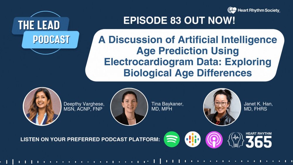 Episode 83: A Discussion of Artificial Intelligence Age Prediction Using Electrocardiogram Data: Exploring Biological Age Differences


Discussion Topic: Artificial Intelligence Age Prediction Using Electrocardiogram Data: Exploring Biological Age Differences



Host: Deepthy Varghese, MSN, ACNP, FNP
Guests:  Tina Baykaner, MD, MPH and Janet K. Han, MD, FHRS