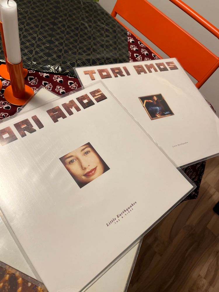 Deux vinyles de Tori Amos : Little Earthquakes et Little Earthquakes - the B-Sides
