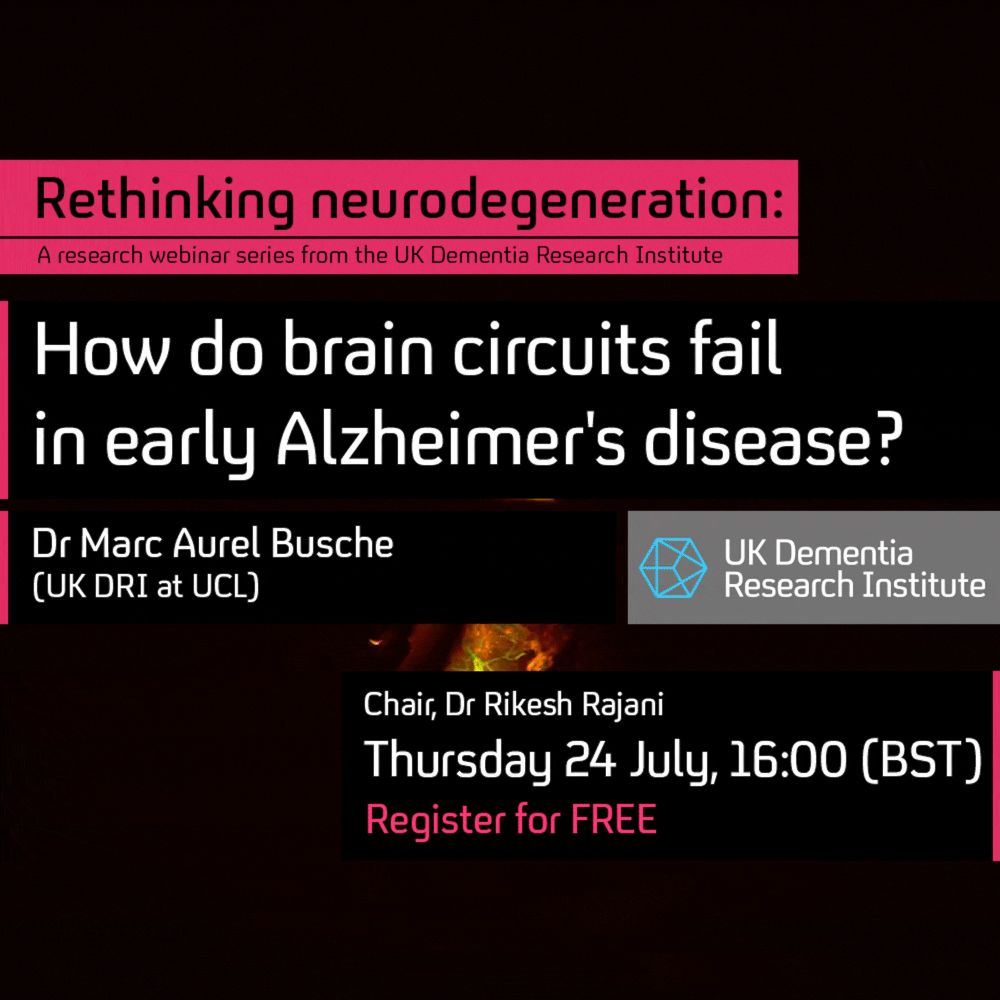How do brain circuits fail in early Alzheimer's disease? With Dr Marc Aurel Busche