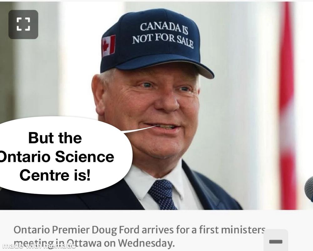 Politician under RCMP investigation pretending to care about constituents while wearing a hat