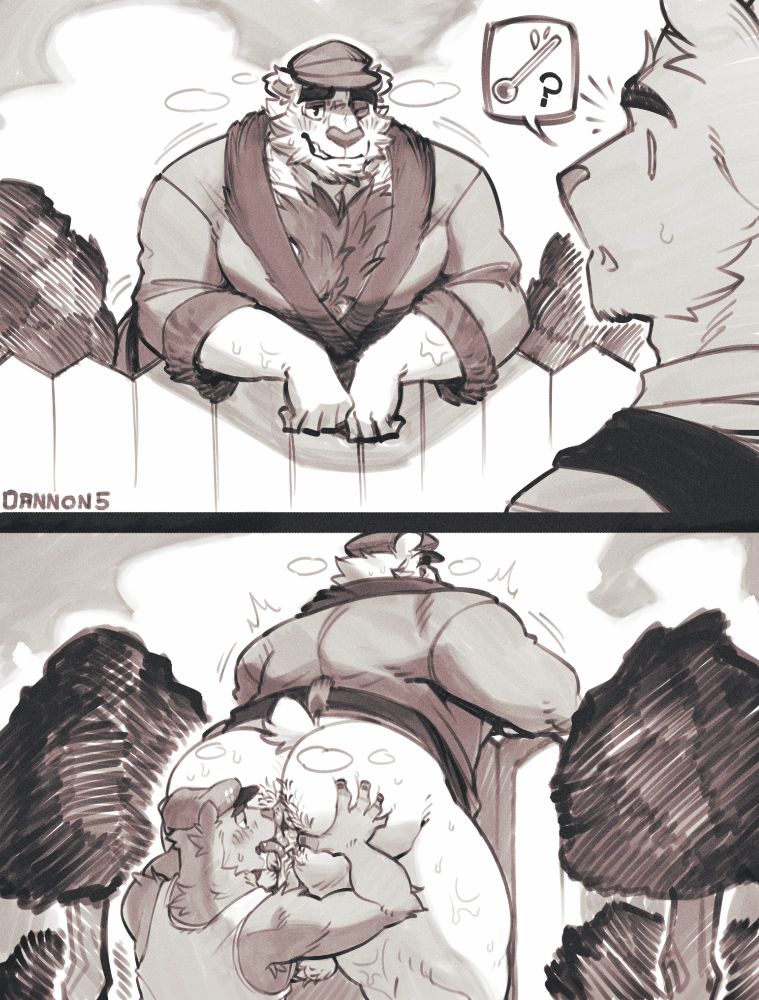 More pops doodle, including flippy getting frisky back there while pop's was trying to have a conversation w/ his neighbor🐻🍑