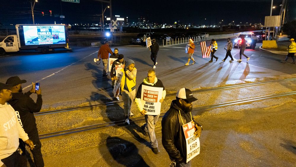 Dockworkers go on strike, snarling traffic at East and Gulf Coast ports