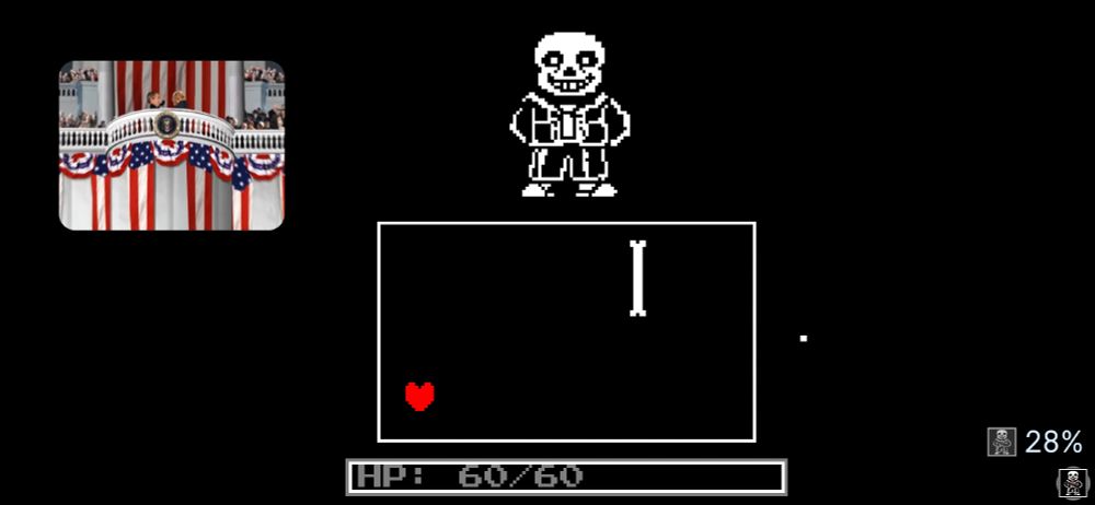 The fangame is called, comic-sans. 
I was attempting a no damage challenge on sans.
