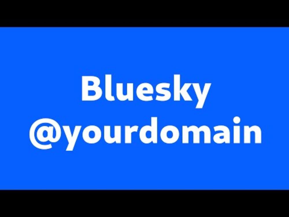 Use a custom domain as username on Bluesky