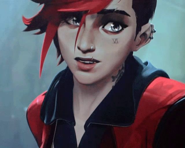 a close up of a person 's face with a tattoo on their face that says vi