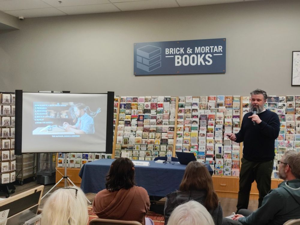 Matt Kracht presents at Brick & Mortar Books. 