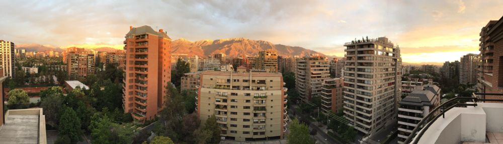View from our old apartment in Santiago de Chile