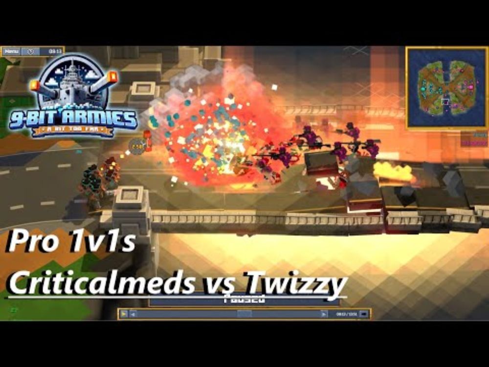 Pro 9-Bit Armies 1v1 Cast: CriticalMeds vs Twizzy