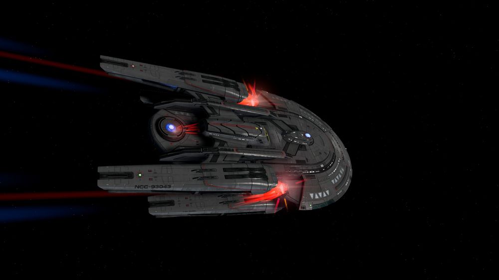 Ahwahnee with Stargazer preset, with just a red "Pedal to the Metal" flare near the aft dome