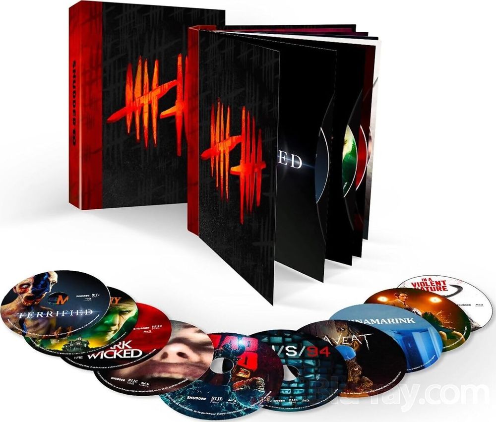 Blu-ray box set of the Shudder: A Decade of Fearless Horror collector's edition