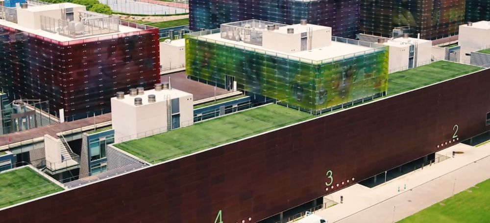 Picture of the Institute taken from the sky.