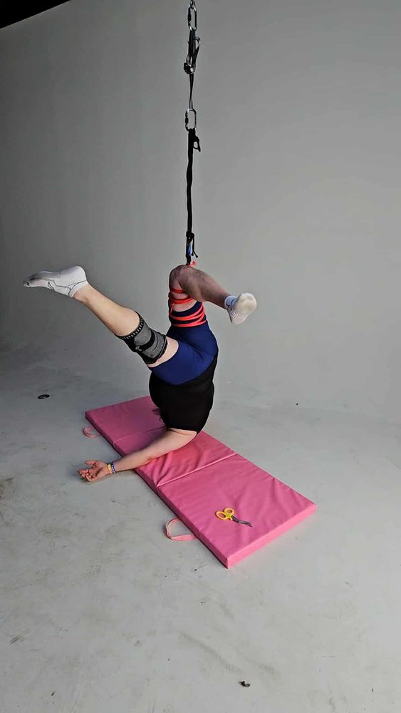 Chubby man rope bondage