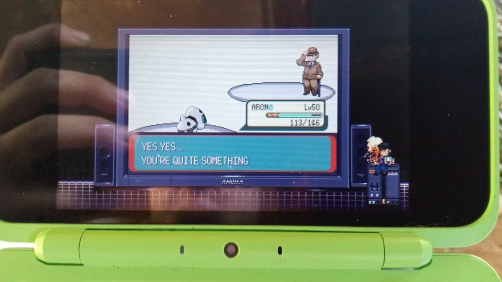 An old man eats crow.