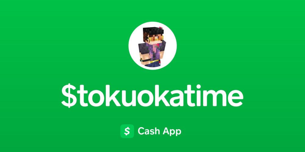 Pay $tokuokatime on Cash App