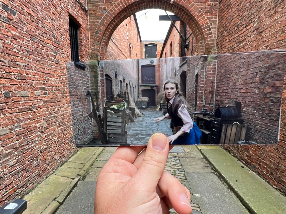 Millie Bobby Brown trapped down a blind alley 