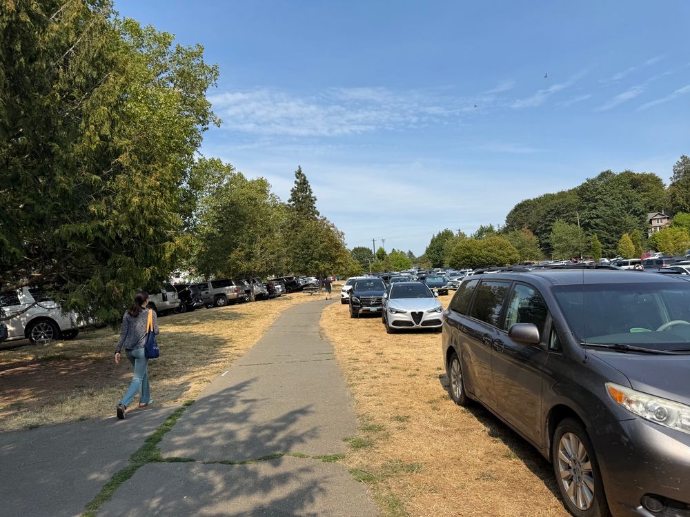 Park turned into a Parking lot for Seafair 
