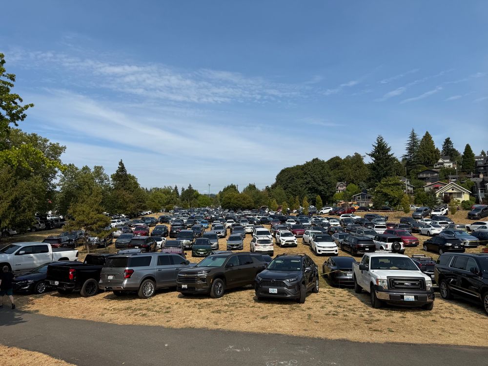 Park turned into a Parking lot for Seafair 