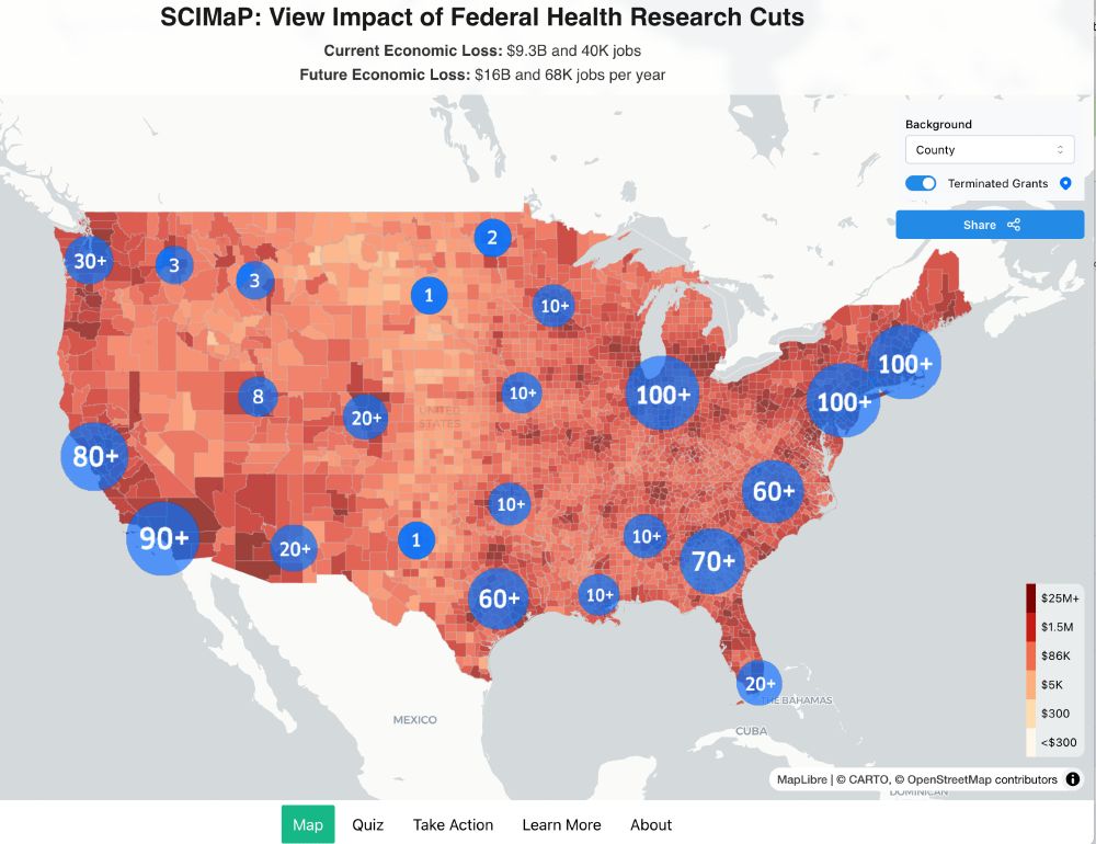 Update to https://scienceimpacts.org to include terminated grants