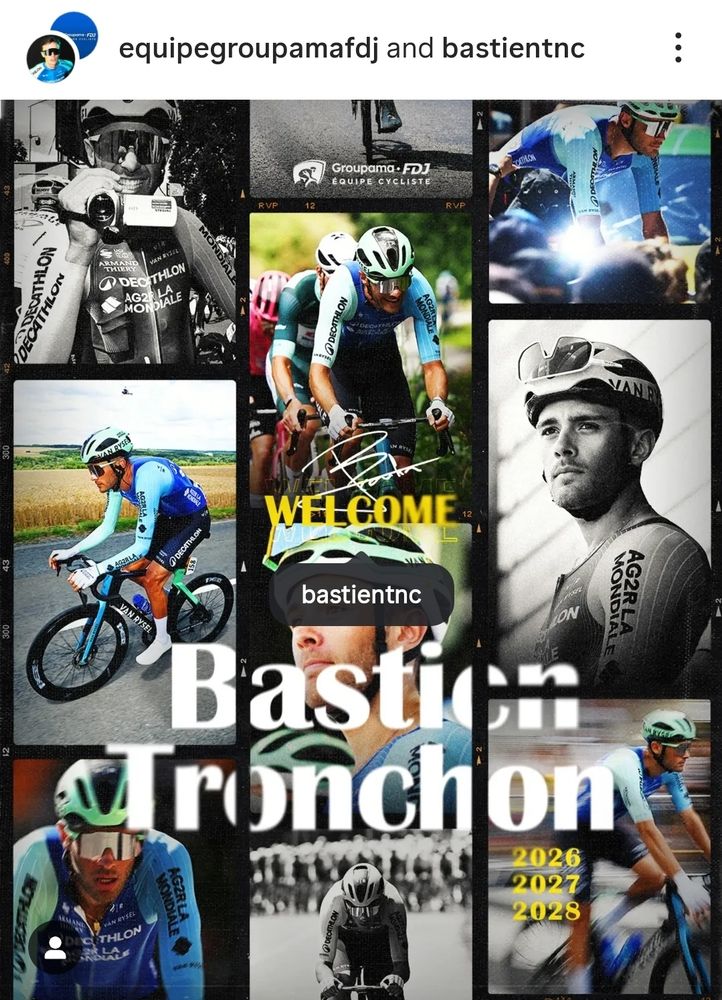 Bastien Tronchon signs for Groupama-FDJ