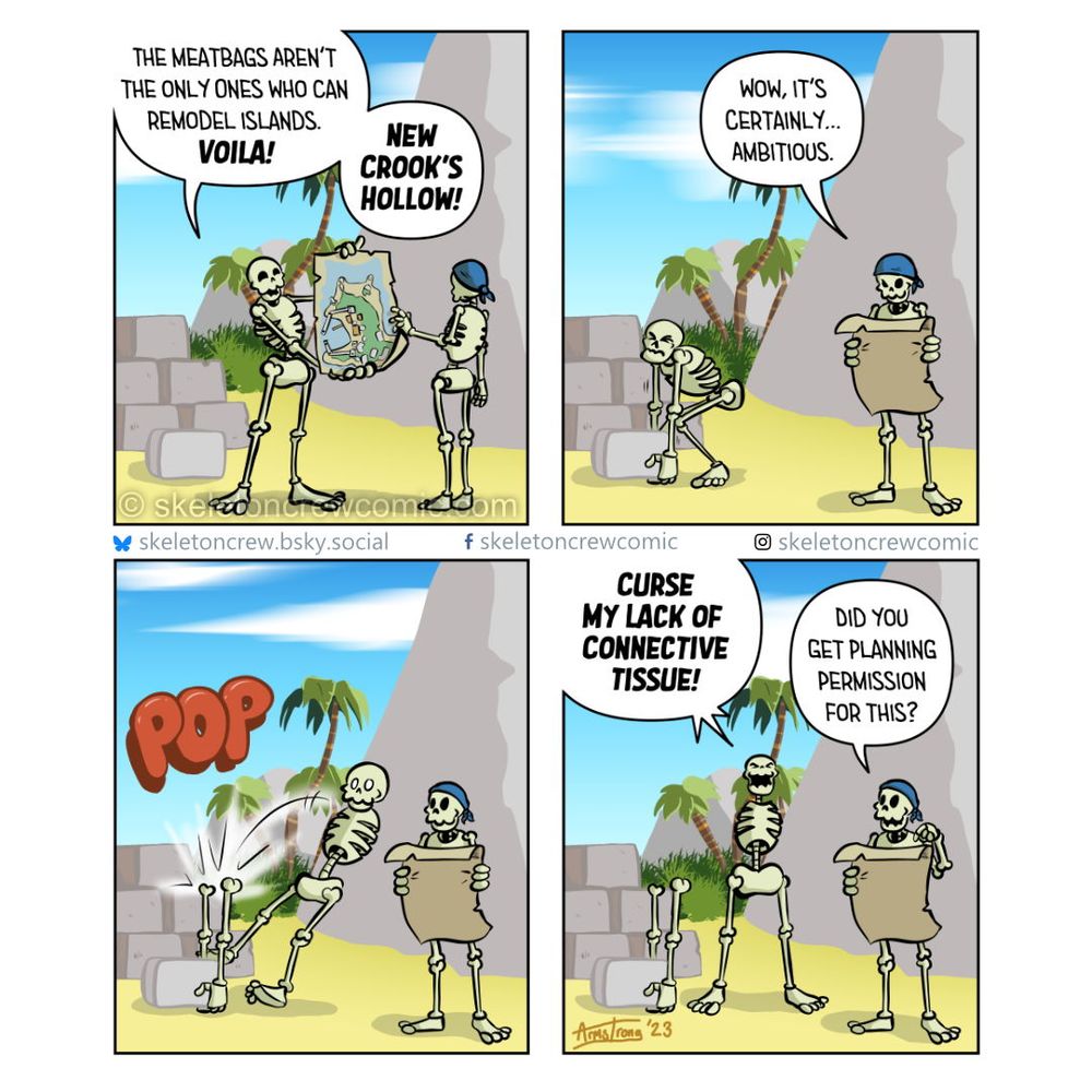 Full transcript available at https://www.skeletoncrewcomic.com/comic/latest-build