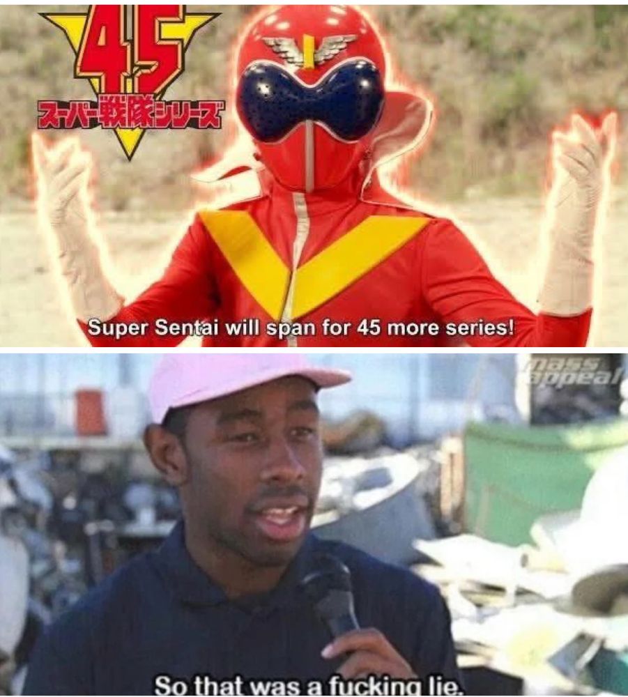 Super Sentai is not "ending". Just getting rebranded. But still...