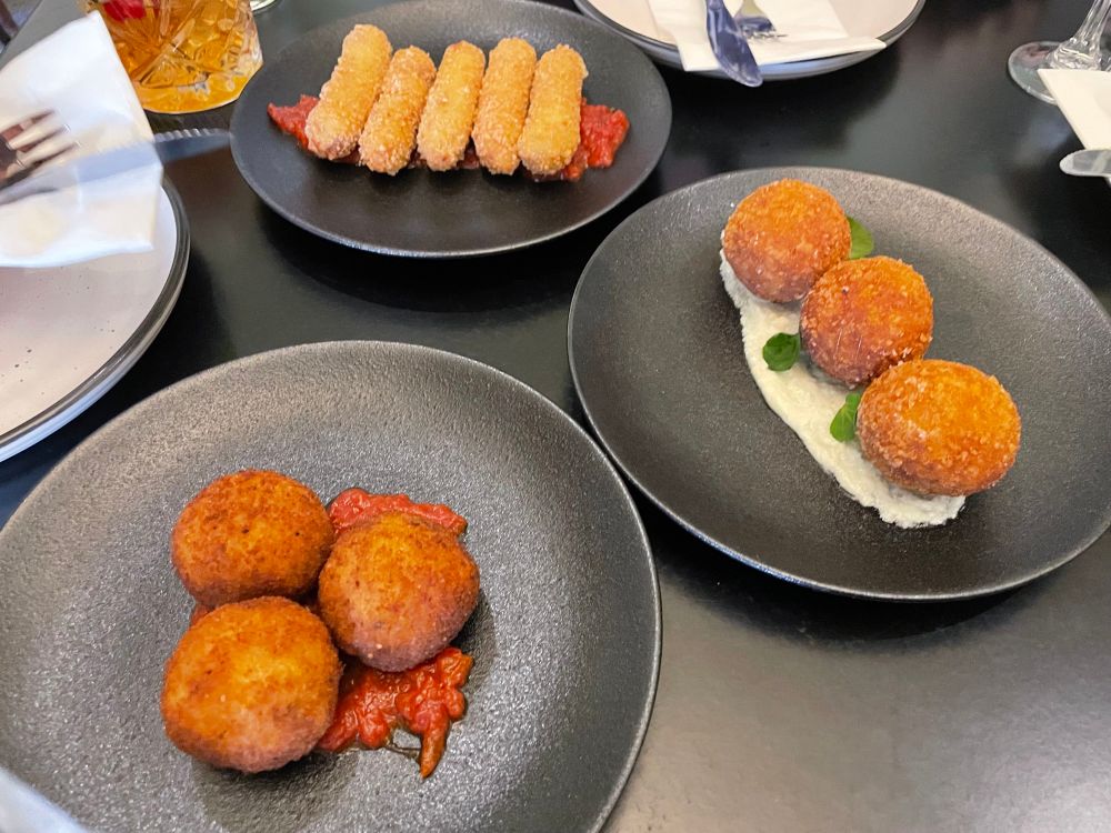 Arancini and croquettes