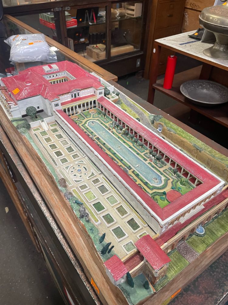 Getty Villa scale model 