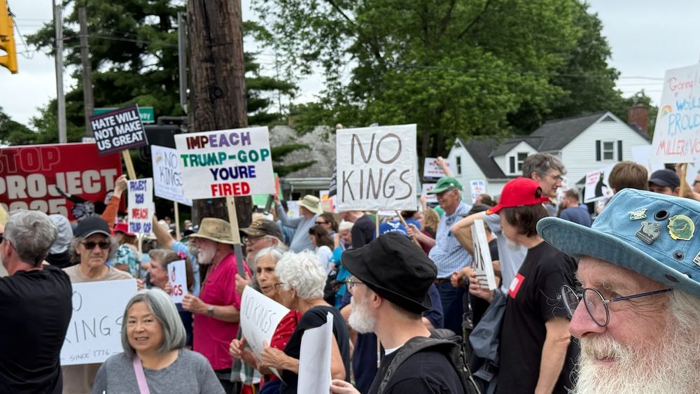 NO KINGS Day protest in Clintonville, Ohio