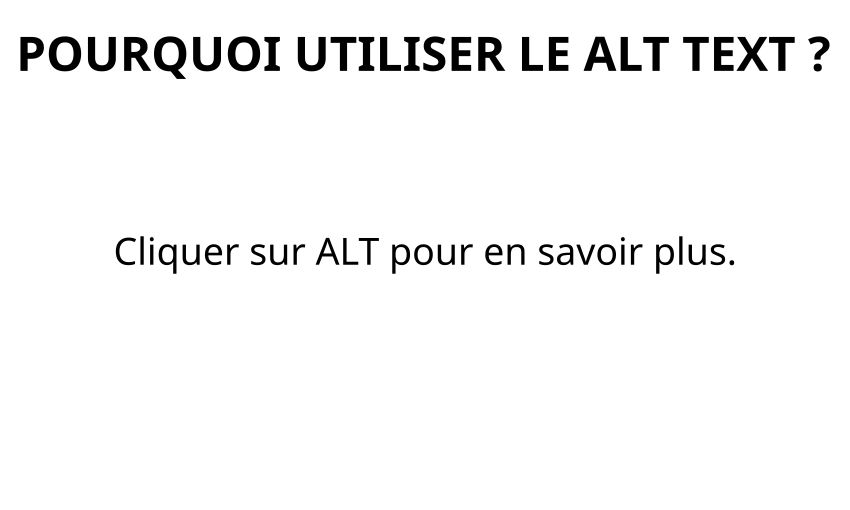 Je ne pensais pas devenir un guerrier de l'ALT text sur Bluesky mais nous y voilà. Pour faire court : c'est super simple, important, et trop de gens semblent se foutre de rendre leurs posts plus accessibles à tous.

L'objectif de base est bien sûr de décrire les images pour les utilisateurs aveugles et malvoyants. Le texte ALT aide les outils dont ils se servent afin d'utiliser et d'expérimenter les médias sociaux. 

Mais si cela ne vous suffit pas, voici quelques raisons supplémentaires :
- Le texte ALT est consultable par les navigateurs web. Cela signifie plus d'accessibilité et de disponibilité. Si vous créez quelque chose, le texte ALT vous aide à être crédité.
- Et une foule d'autres arguments simplement basés sur la capacité de 2000 caractères du texte ALT. Vous pouvez donner un contexte et développer des sujets en une seule image au lieu de faire des fils de discussion (ce qui est toujours un problème sur Bluesky).

J'ai vu des comptes prétendre que c'était trop compliqué. Leur travail « important », qui consiste le plus souvent à poster des mèmes créés par d'autres ou des captures issues de X, prend trop de temps pour qu'ils se soucient de l'accessibilité et de la disponibilité (ou pour qu'ils mentionnent le nom du créateur du mème original).

C'est peut-être le cas, mais c'est très facile à faire. Votre outil de capture d'écran générique sera probablement capable de lire le texte dans une image, par exemple les captures d'écran de longs messages. Il existe aussi des outils d'OCR pour cela. Et vous n'avez pas non plus besoin d'explications sans fin pour la plupart des images :
- Quoi (mème, dessin animé, image de synthèse, etc.)
- Par/de (source)
- Photo(s) de ; le cas échéant. Le plus souvent, un simple nom ou un lieu suffit.
- Légende/texte

J'ai appris qu'il est important de terminer par un signe de ponctuation.

Alors, les amis, utilisez le texte ALT. Ne soyez pas incompétents et n'empêchez pas vos messages importants d'être trouvés et vus par d'autres.