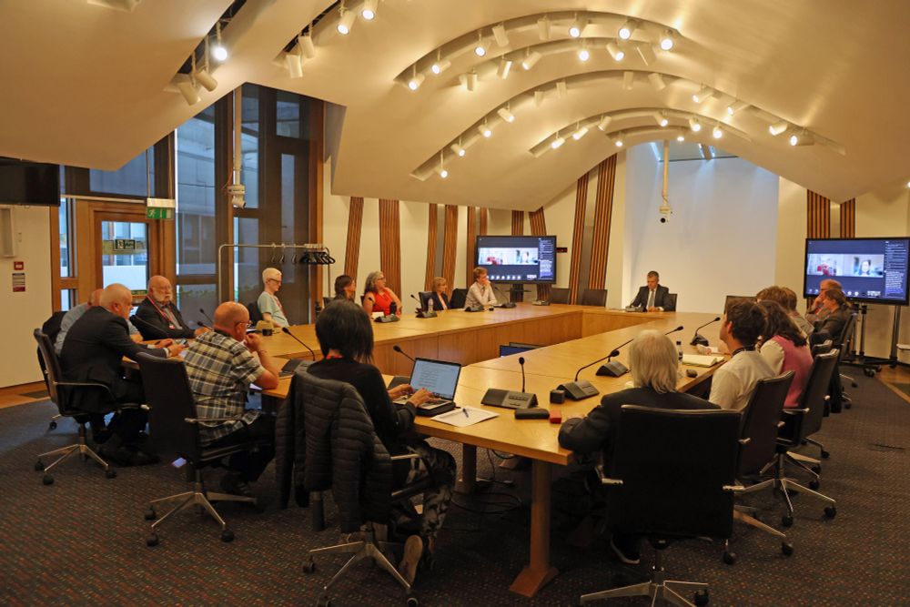 Meeting of the CPG in Parliament. Graham Simpson MSP chairs.