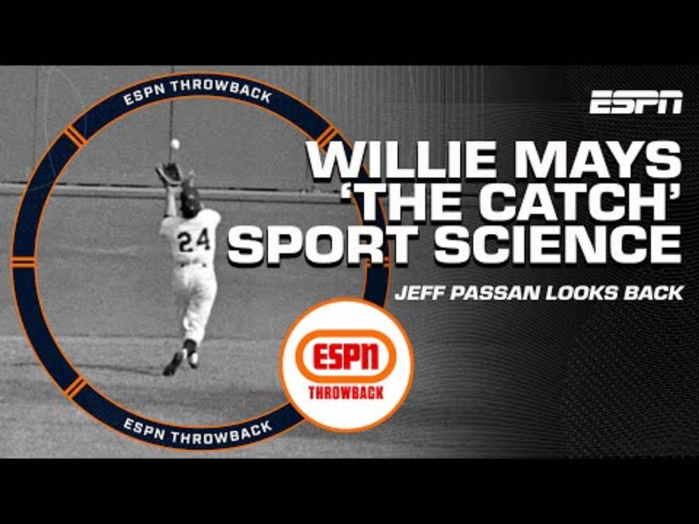 Willie Mays ‘The Catch’ ⚾️ | Sport Science | ESPN Throwback