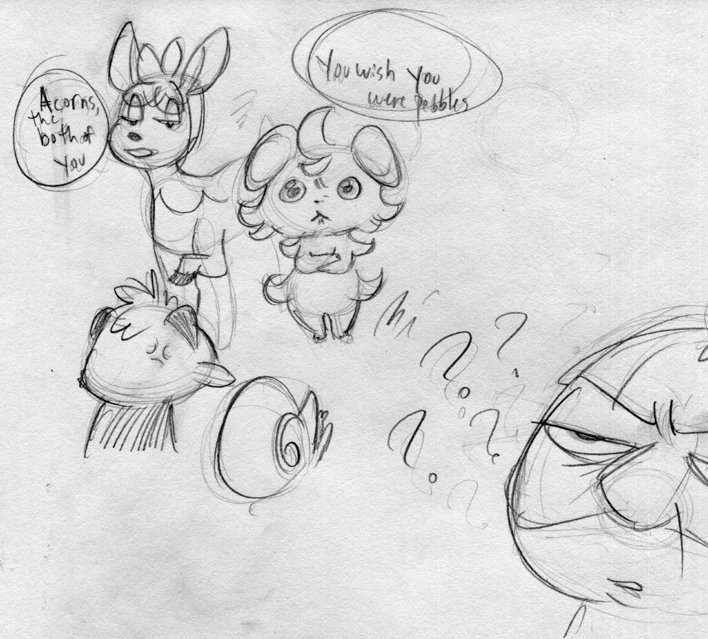 nuzleaf hears even more kids use pebbles and acorns in a confusing way
