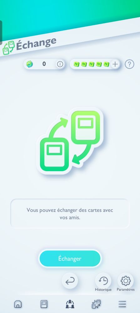 Photo de la catégorie échange dans le jeu pokemon Pocket 