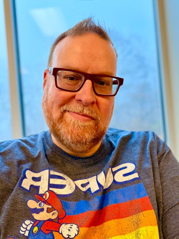 Selfie with my Super Mario tshirt on. 