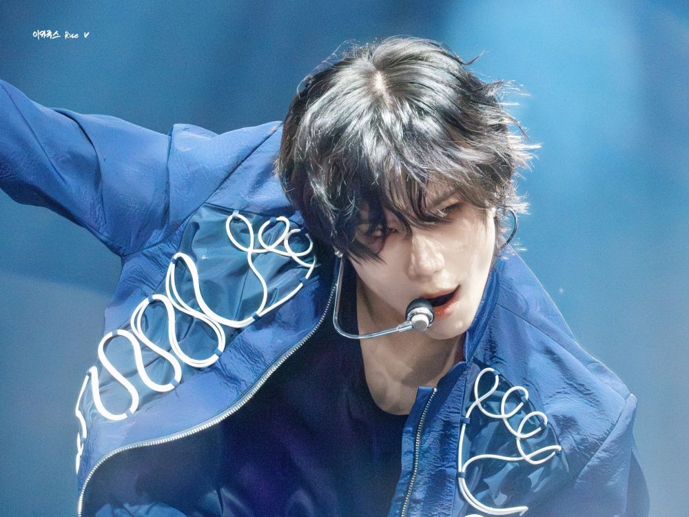 Close up of Taemin during his performance at All the K-pop Stage in Macau.