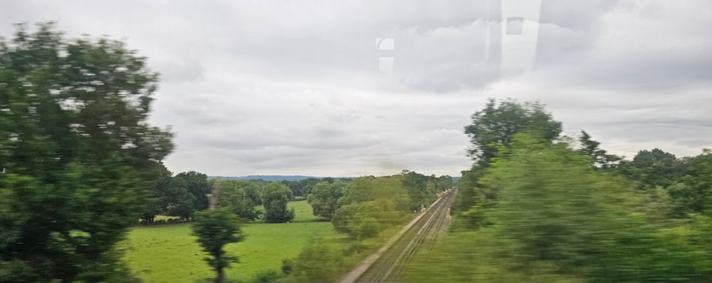 Crossing the line from Uckfield, near Edenbridge in Kent