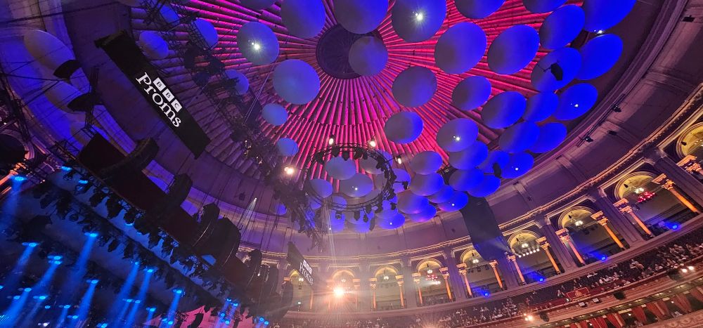The Royal Albert Hall, looking up from the stalls 
