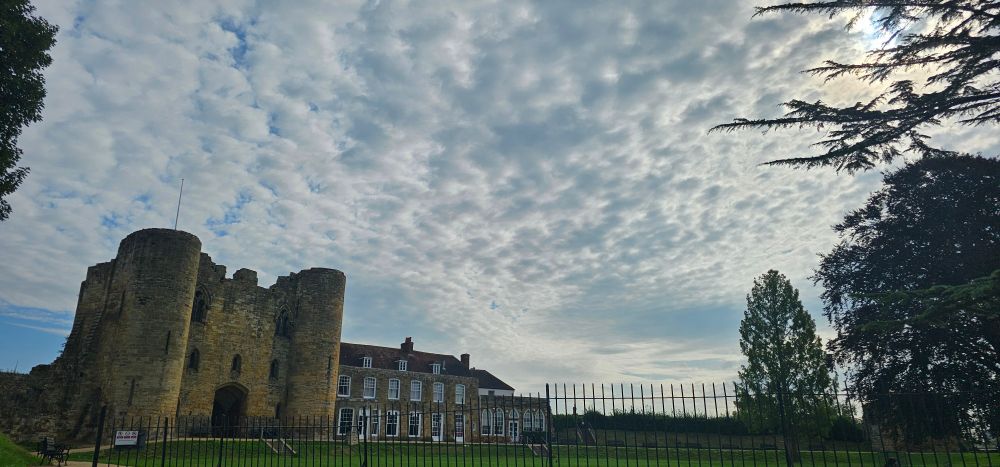 Tonbridge Castle, with the recent repairs completed and the scaffolding removed 
