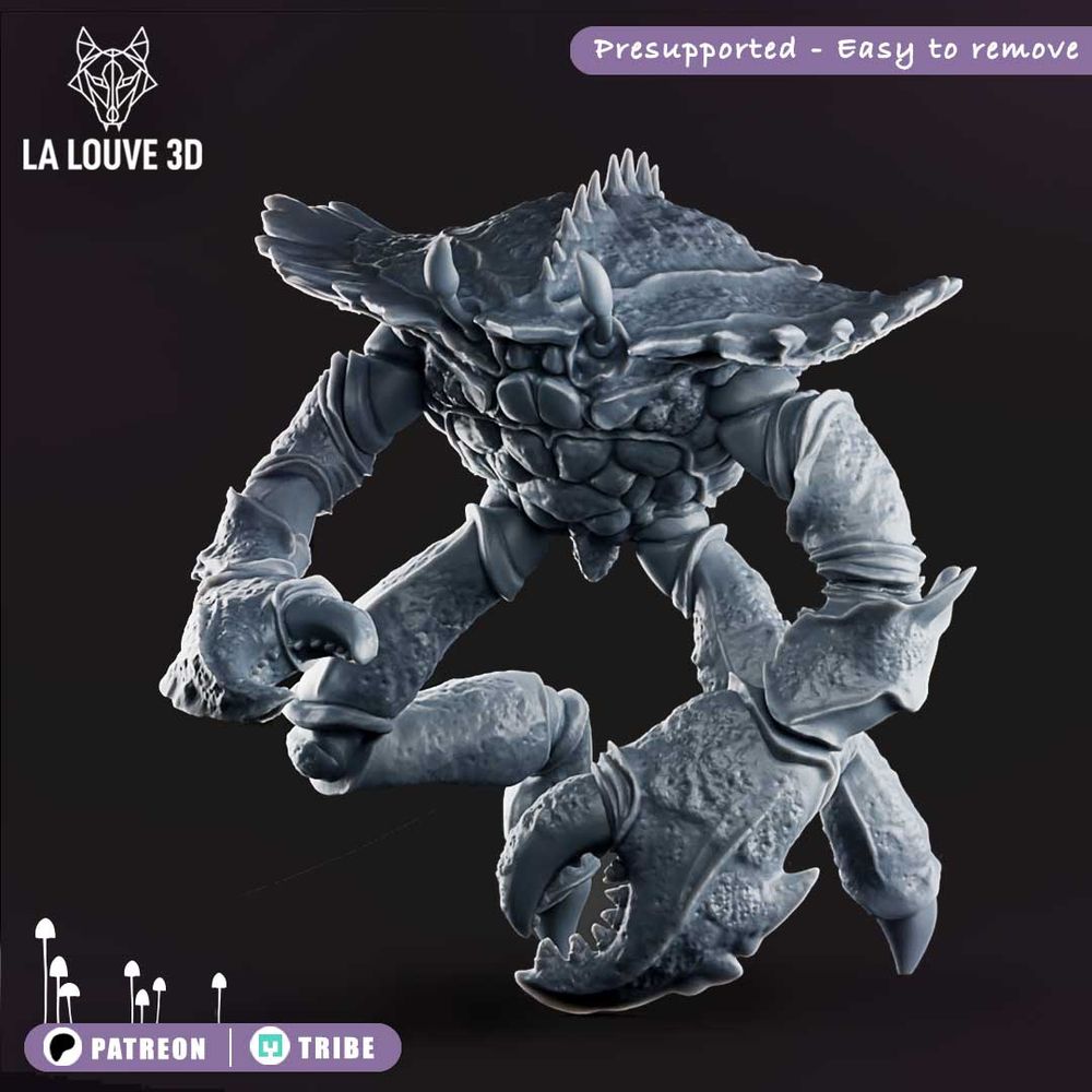 Modélisation d'un crabe golem.