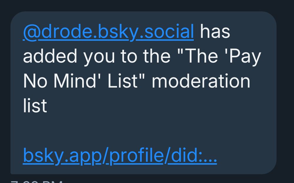 Boohoo, adds to the list then blocks you. 🖕🏽