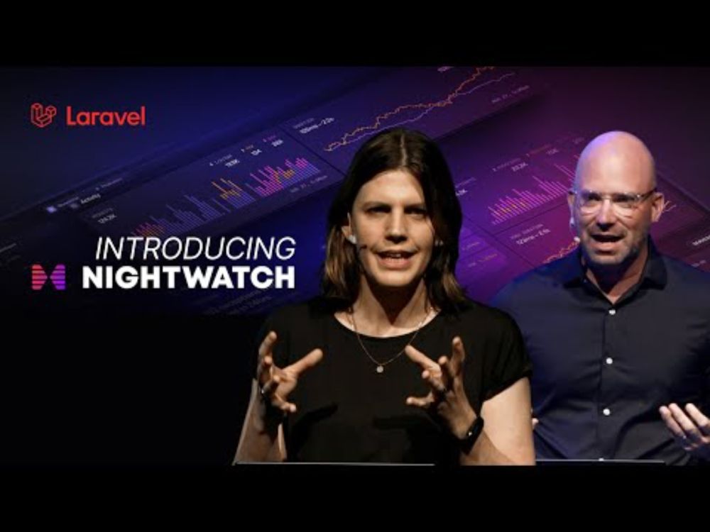 Introducing Nightwatch for Laravel | Taylor Otwell & Jess Archer Keynote at LaraconAU 2024
