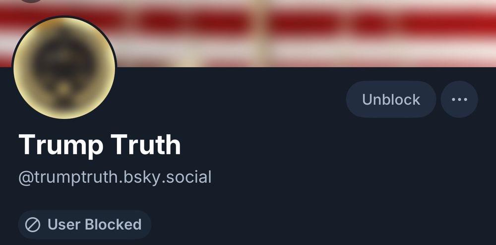 Block @trumptruth.bsky.social