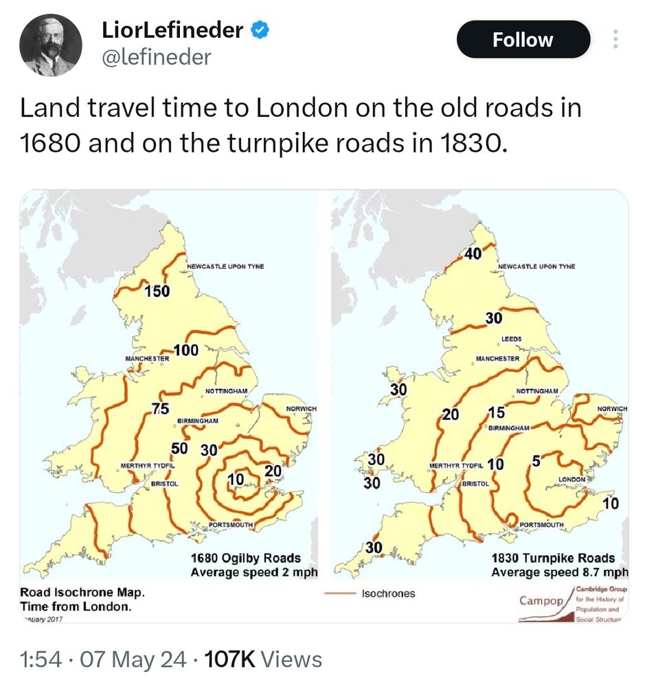 England and Wales isoline maps to show travel times from London