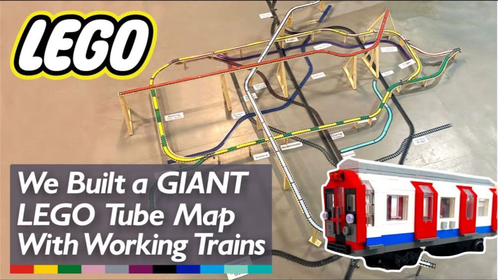 We Built a Giant LEGO TUBE MAP With Working Trains!