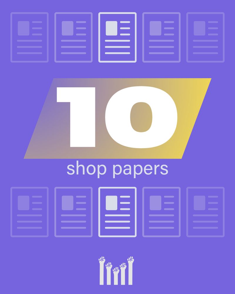 Text reads "10 shop papers"
