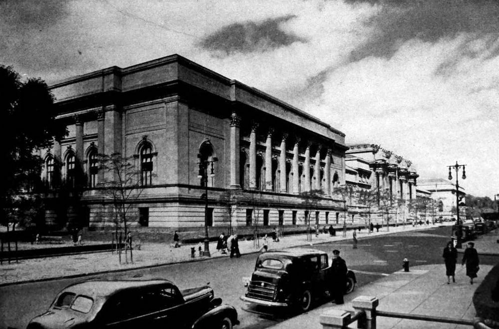 The view along 5th Avenue c. 1940. From New York, the Wonder City. 