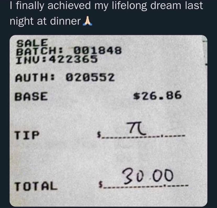 The Irrational Tipper