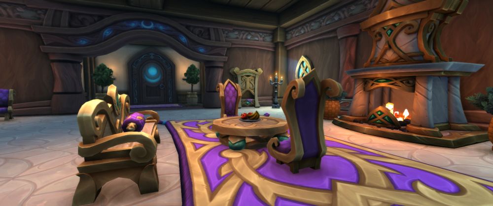 Screenshot of the living room in my cozy cottage. 