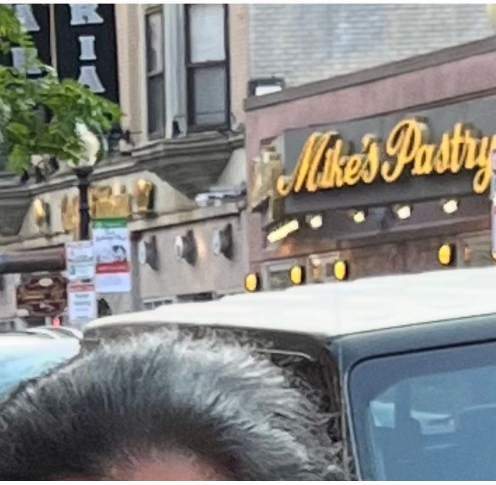 Does my son know me or what? 🤣😂🤣 😂 Photo he took “of me.” What you can’t see are the boxes (yes, plural) of pastries in my hands from one of my favorite places in the whole world, Mike’s Pastry on Hanover Street. 😋