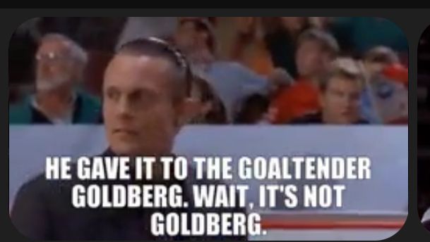 Wolf “The Dentist” Stansson (Lincoln Riley’s mentor) upset about the uniform change trick executed by Gordon Bombay’s Team USA in the Junior Goodwill Games. 